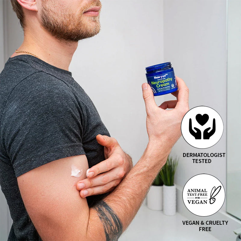 Newyuo™ Neuropathy Relief Cream, Pain Relief for Feet, Toes, Legs, Hands & Arms