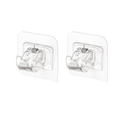 Nail-Free Adjustable Curtain Rod Holders(Set of 2)
