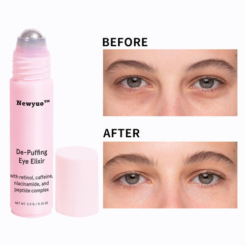 Newyuo™ De-Puffing Eye Roller, Eye Serum for Puffiness, Fine lines & Dark Circles