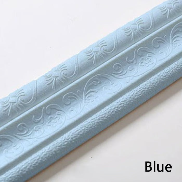 Adhesive Environmental Protection 3D Wall Edging Strip (7.55 FEET/ROLL)