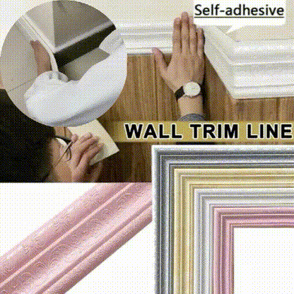 Adhesive Environmental Protection 3D Wall Edging Strip (7.55 FEET/ROLL)