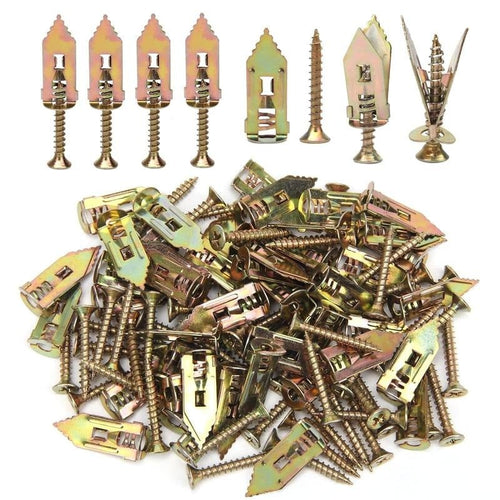 🔩QIAWI™-40PCS Self-Drilling Drywall Anchors and Screws Kit