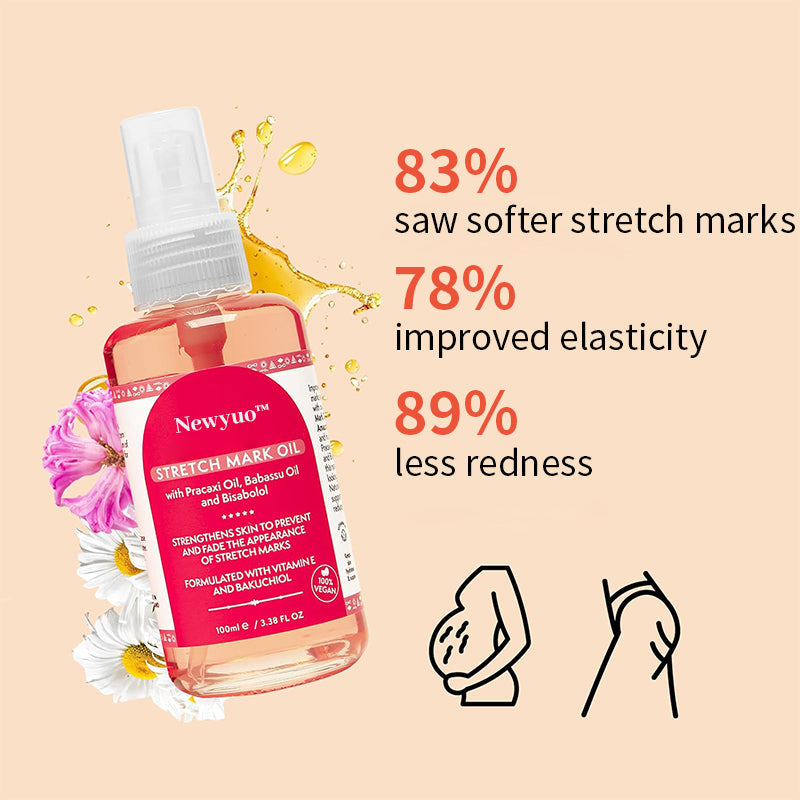 Newyuo™ Skin Care Oil for Stretch Marks, Scars, Vegan & Paraben Free