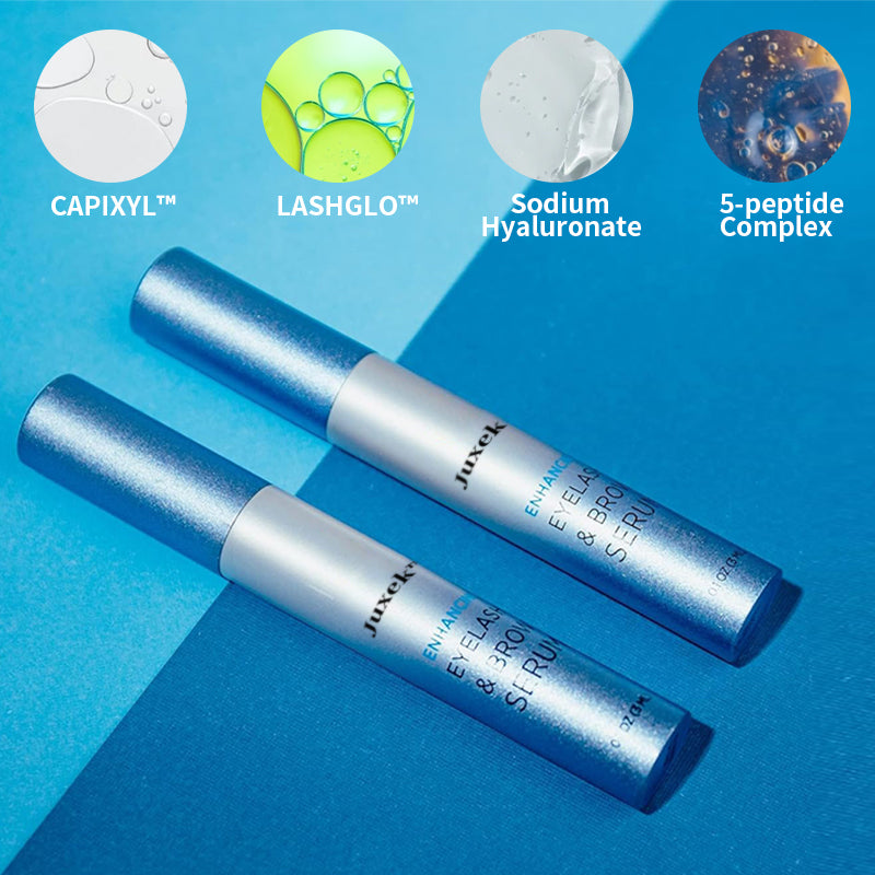Juxek™ Eyelash & Brow Serum, Dermatologist Certified, Vegan & Cruelty-Free