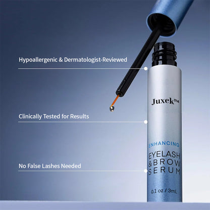 Juxek™ Eyelash & Brow Serum, Dermatologist Certified, Vegan & Cruelty-Free
