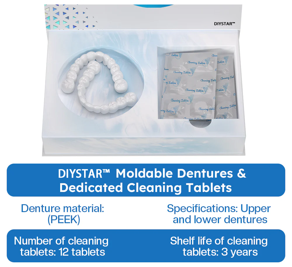 🏆 Smileasego™ Moldable Dentures – The Choice of Professionals for Natural Beauty & Comfort