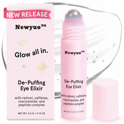 Newyuo™ De-Puffing Eye Roller, Eye Serum for Puffiness, Fine lines & Dark Circles